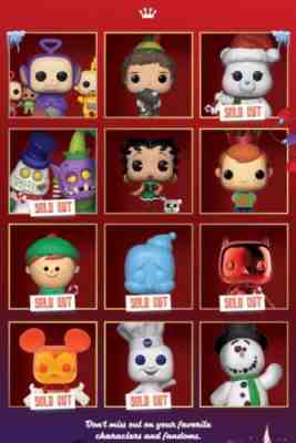 12 Days of Christmas Blind Bundle Funko Shop Exclusive Disney Chrome Freddy