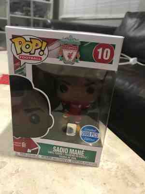 FUNKO POP FOOTBALL LIVERPOOL SADIO MANE #10 AUTHENTIC FROM SOUTH AFRICA LTD 2000