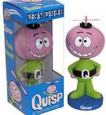 Quisp Quazy Energy Cereal Wacky Wobbler Bobblehead by FUNKO New in Box NIB 2001