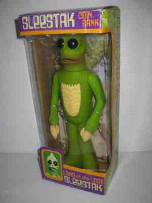 NEW 2007 Funko LAND OF THE LOST 1970s TV Show SLEESTAK Coin BANK Sid Marty Kroft