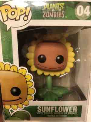 FUNKO POP 2013 PLANTS vs ZOMBIES SUNFLOWER #04 VAULTED Vinyl Figure