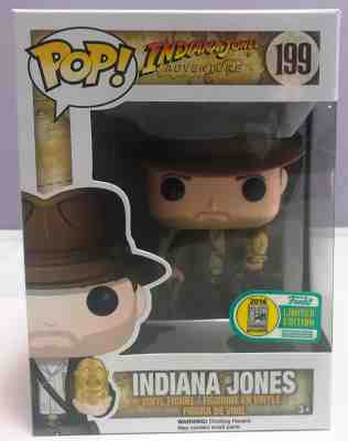 Funko Pop Indiana Jones with idol 2016 SDCC Exclusive LE #199 Comic Con VHTF