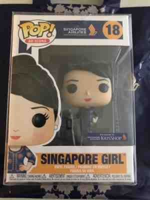 Funko POP! AD Icons 18 Singapore Airlines Girl Kris Shop w/Flaw Protector Box US