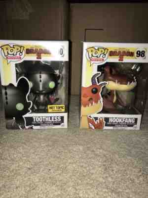 Funko Pop Toothless Metallic Hot Topic Exclusive HookFang Vaulted Train Dragon