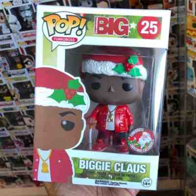 Custom Funko Pop Notorious BIG Biggie Smalls Biggie Claus ! Christmas Edition!