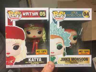 Funko Pop! RuPaul's Drag Race Lot of 2 Katya and Jinkx Monsoon Hot Topic