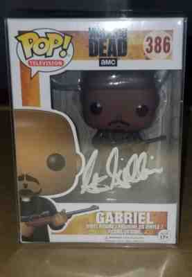 Gabriel Funko Pop Walking Dead Autograph Signed by Seth Gilliam TWD