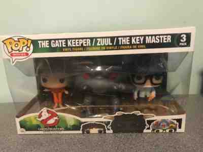 Pop Movies 3 Pack, Ghostbusters 1984 Gatekeeper, Zuul & Key Master Damaged Pack