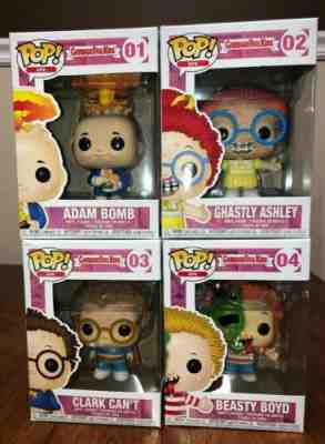 Funko Pop! Garbage Pail Kids Set Of 4 Lot Adam Bomb Beasty Boyd Clark Can't GPK