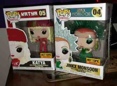 Funko Pop Drag Queens Katya/Jinkx Monsoon BY  Exclusive RUPAUL DRAG RACE SET