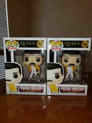 Funko Pop! Queen: Freddie Mercury At Wembley 1986 #96 *Ready To Ship ASAP*  MINT