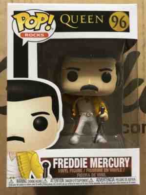 Funko POP! Queen Freddie Mercury Figure #96 1986 Wembley Stadium Outfit IN HAND!