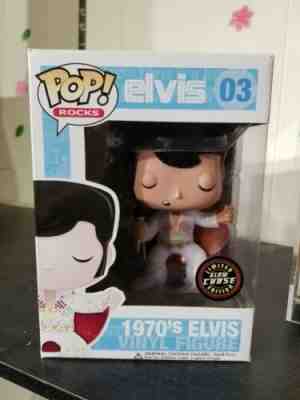 Funko Pop 1970s Elvis Glow Chase . VERY RARE