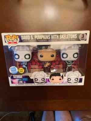 Funko Pop! SNL David S. Pumpkins With Skeletons 3 Pack Glow In The Dark GITD