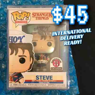 Stranger Things STEVE *Baskin Robbins* #829 Funko POP! in HARD Protector