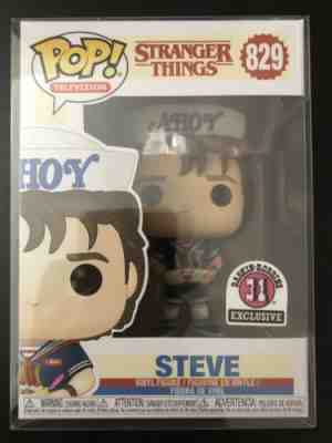 Funko Pop STEVE #829 Baskin Robbins Stranger Things Exclusive Free Protector!