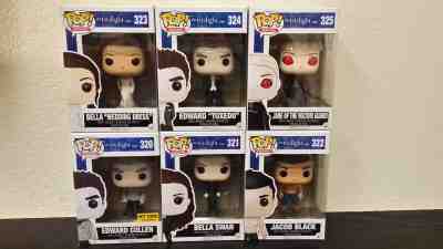 Funko Pop! Complete Set Twilight Saga Edward Bella Jacob Jane Wedding Tuxedo