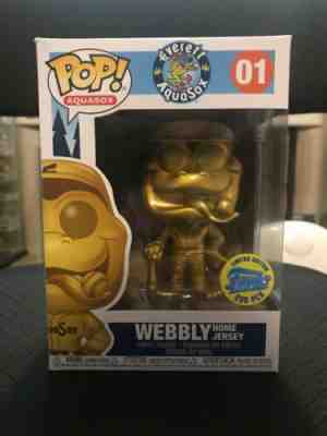 POP FUNKO Webbly Everett AquaSox  #01 LE200 RARE vinyl Pops Limited Gold Creased