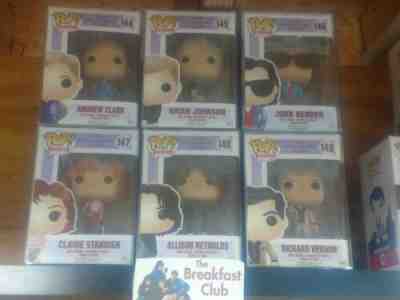 Funko Pop! The Breakfast Club Movie COMPLETE SET WITH PROTECTORS VAULTED NM/MNT