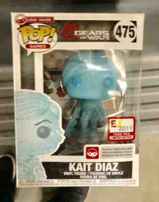 E3 2019 Exclusive: Funko Pop Gears of War Kait Diaz Shimmering Blue w/Funko Case