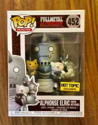 Funko Pop! ALPHONSE ELRIC with Kittens #452-Hot Topic Exclusive