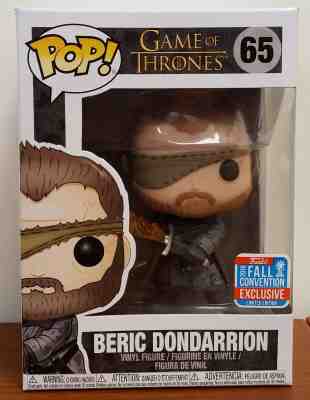 Funko Pop! 2018 NYCC shared Game of Thrones Beric Dondarrion #65 [w/protector]