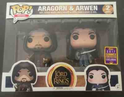 Funko POP! Lord of the Rings Aragorn & Arwen 2-Pack  2017 Summer Convention