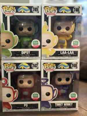 Funko Pop! TELETUBBIES 4 Dipsy Tinky Winky Laa-Laa Po SET & Sdcc Kraglin POP