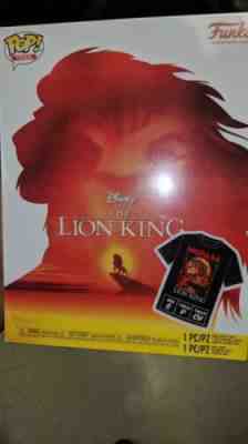 Funko Pop Disney Lion King Flocked Mufasa & Tee Shirt Target Exclusive 495 sm