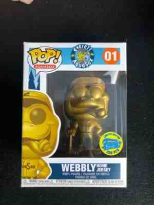 POP FUNKO Webbly Everett AquaSox  #01 LE200 RARE vinyl Pops Limited Gold Creased