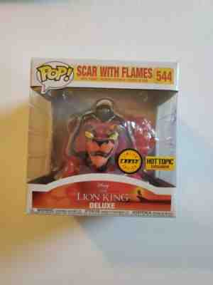 Funko Pop! The Lion King - SCAR WITH FLAMES #544  (HOT TOPIC EXCL - RED CHASE)