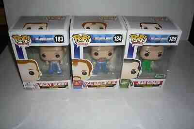 FUNKO POP! TALLADEGA NIGHTS SET OF 3 RICKY BOBBY, CAL NAUGHTON JR, & JEAN GIRARD