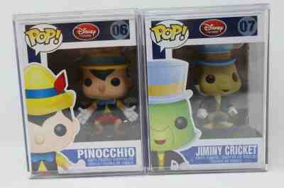  Funko Pop Disney Series 1 Pinocchio AND JIMINY CRICKET POP STACKS 