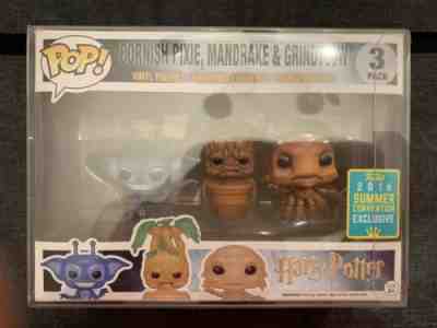 Funko Pop! Harry Potter 3pk SDCC 2016 Cornish Pixie, Mandrake & Grindylow 