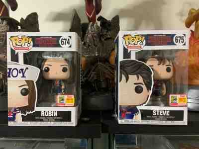 SDCC Funko Fundays 2018 Steve and Robin Stranger Things Scoops Ahoy Pop! LE 1800