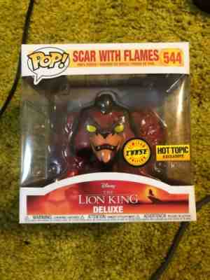 Funko Pop! Disney #544: Scar With Flames (Hot Topic Exclusive CHASE) IN HAND