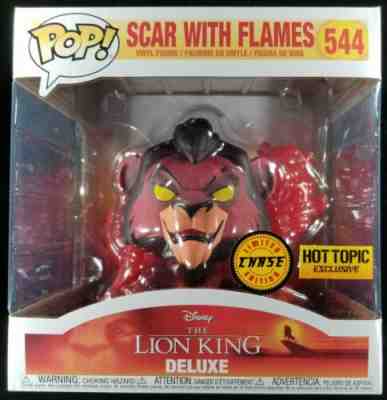 Funko Pop! Disney #544: Scar With Flames (Hot Topic Exclusive CHASE) IN HAND