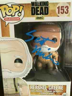 FUNKO POP WALKING DEAD HERSHEL GREENE SIGNED SCOTT WILSON R.I.P. 1942-2018