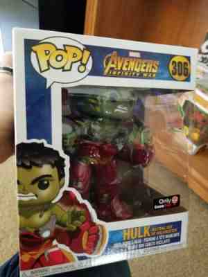 Funko Pop Marvel Avengers Hulk Busting Out of Hulkbuster #306 GameStop Exclusive