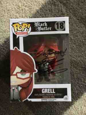 *SIGNED* Funko Pop! #18 Grell Black Butler Daniel Fredrick with soft case