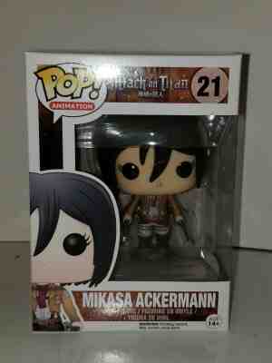 NEW IN BOX Funko Pop Attack on Titan #21 Mikasa Ackermann Vinyl Figure