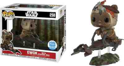 Funko POP! Star Wars Bobble Head - Return of the Jedi - #258 Ewok w/Speeder Bike