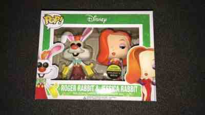 Roger Rabbit And Jessica Rabbit Funko Pop Vinyl Asia exclusive Vaulted 2 Pack