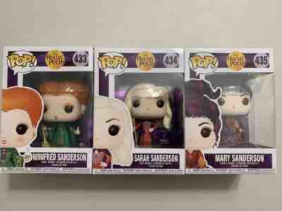 Hocus Pocus Funko Pop Lot Winifred Sarah Mary Sanderson Spirit Halloween 