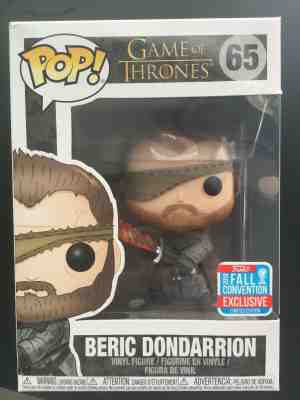 Funko Pop! Game Of Thrones #65 Beric Dondarrion Fall Convention w/Protector