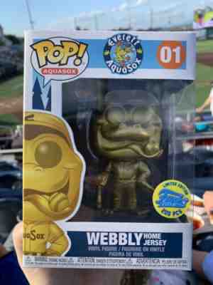 POP FUNKO Webbly Everett AquaSox  #01 LE200 RARE vinyl Pops Limited Gold