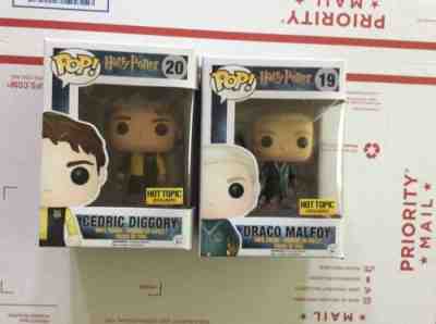 Funko POP! Harry Potter #19 #20 Draco Malfoy & Cedric Diggory Hot Topic