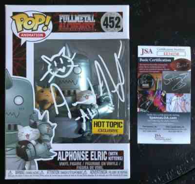 Aaron Dismuke Signed Alphonse Elric w/ Kittens Funko Pop Hot Topic Exclusive COA