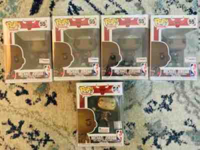 Funko Pop! - #54 - Michael Jordan Bronze - FootLocker Exclusive LOT W/ (4) 55’s