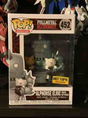 FUNKO POP FULLMETAL ALCHEMIST ALPHONSE ELRIC WITH KITTENS HOT TOPIC EXCL #452